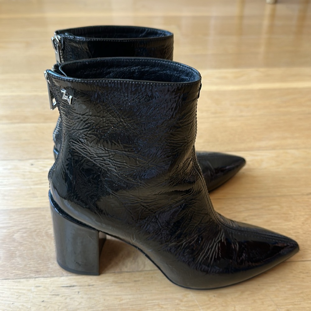 Zadig & Voltaire Glimmer Block Heel Black Boots - Picture 5 of 7